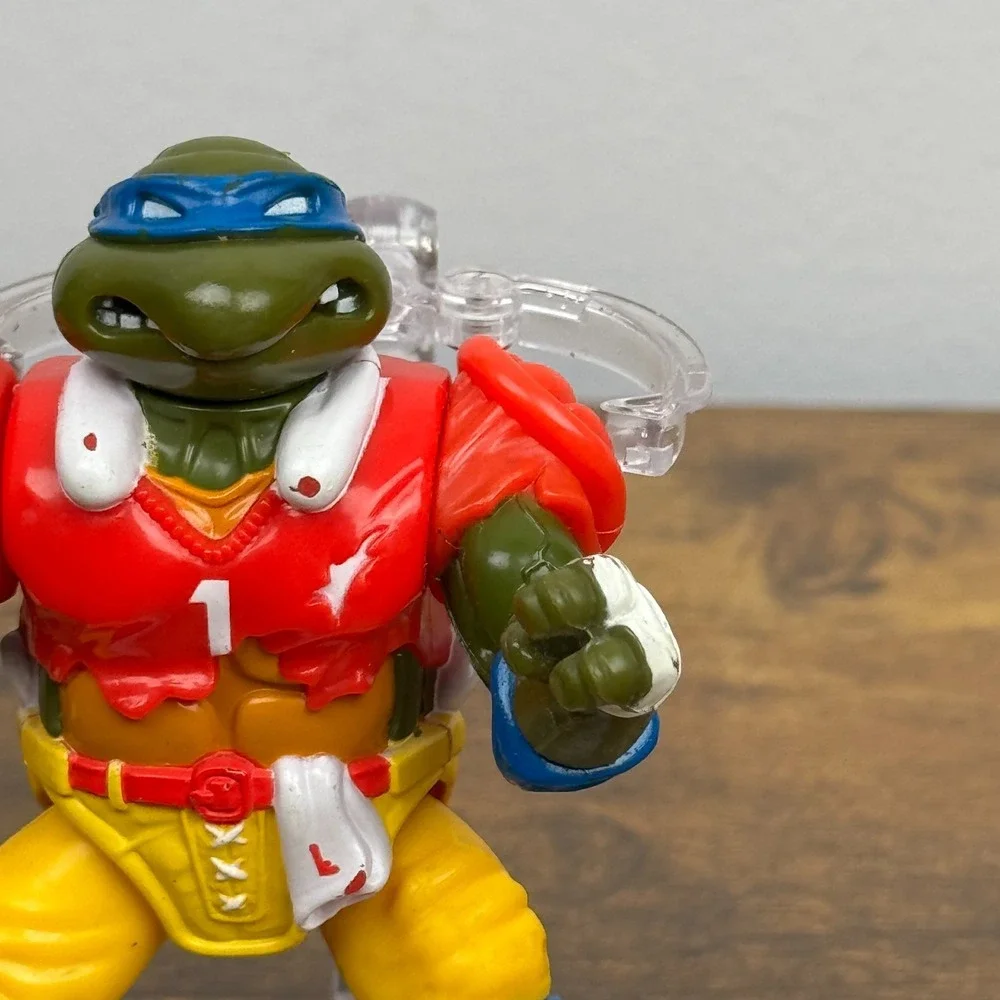 Vintage T.D. Tossin' Leo 1991 Teenage Mutant Ninja Turtles TMNT Action‎ Figure